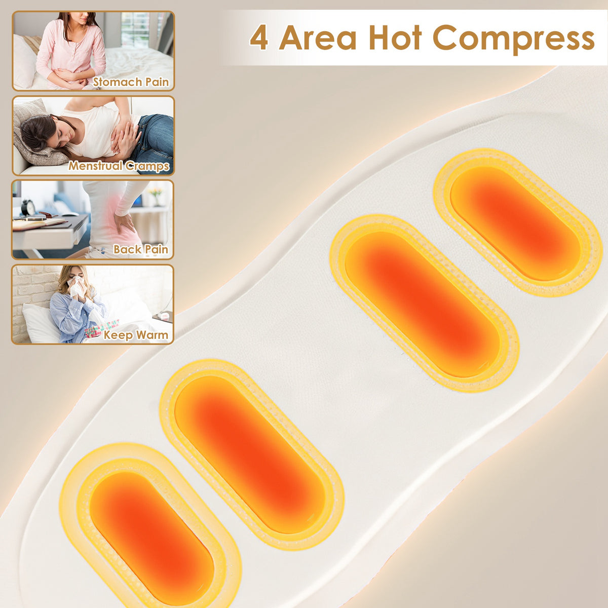 Cordless Back Heating Pad with Pulse Massage, photo 5