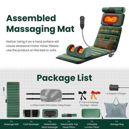 Full Body Massage Mat with Neck & Foot Massagers, photo 7