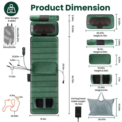 Full Body Massage Mat with Neck & Foot Massagers, photo 5