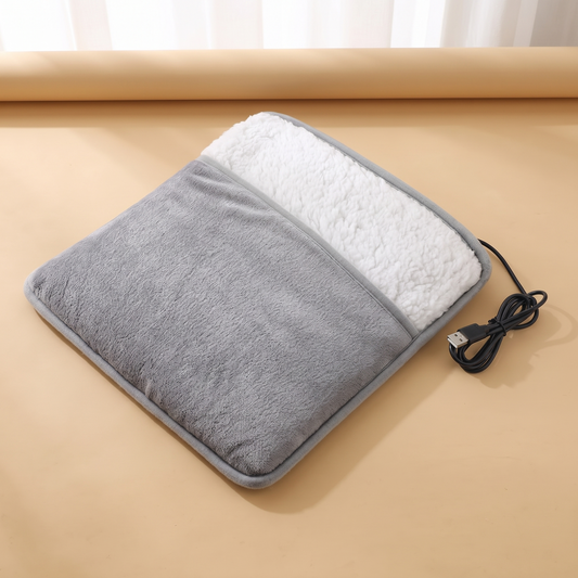Heated foot warmer pad