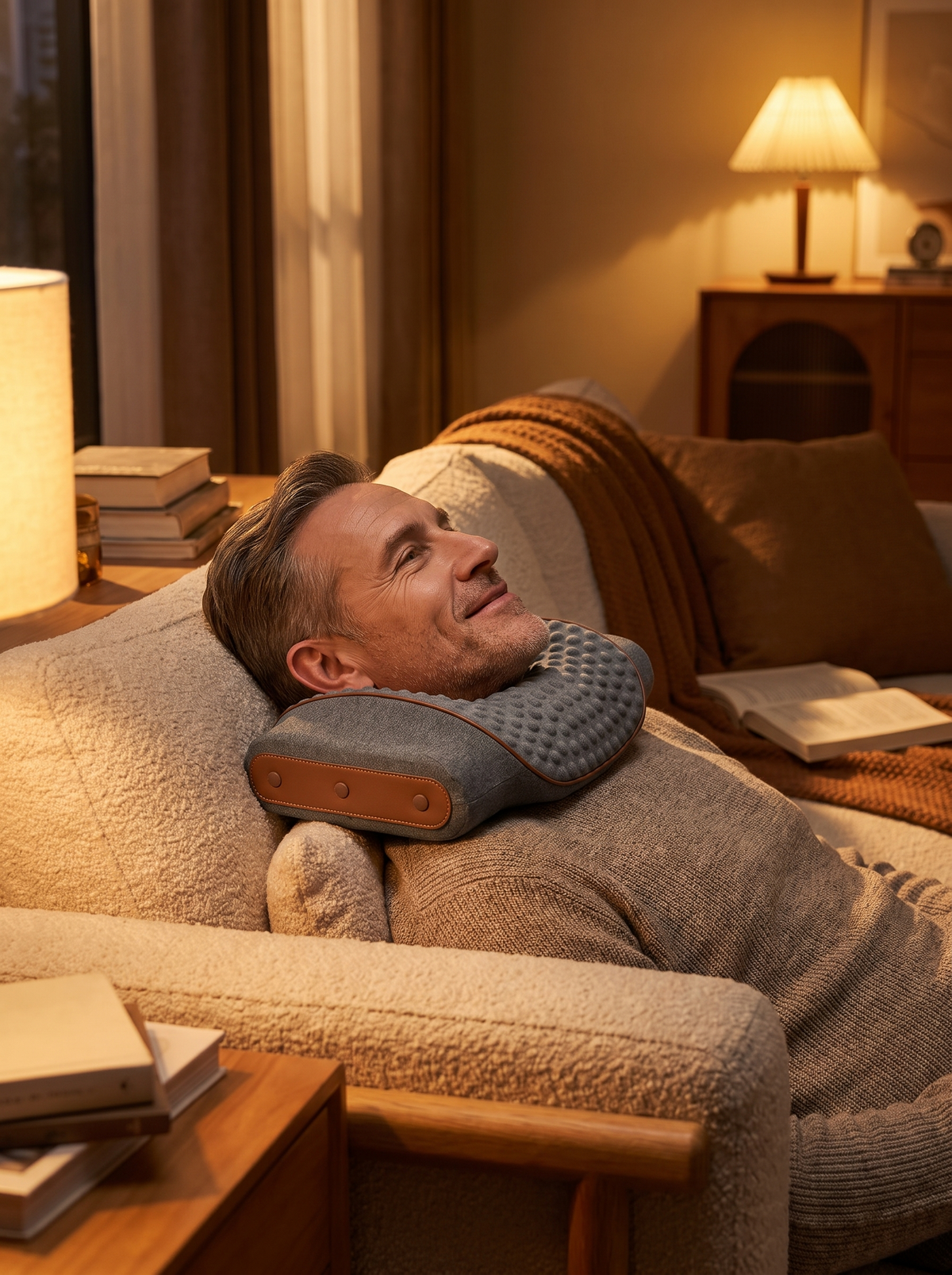 Heated Airbag Neck Pillow with Massage lifestyle