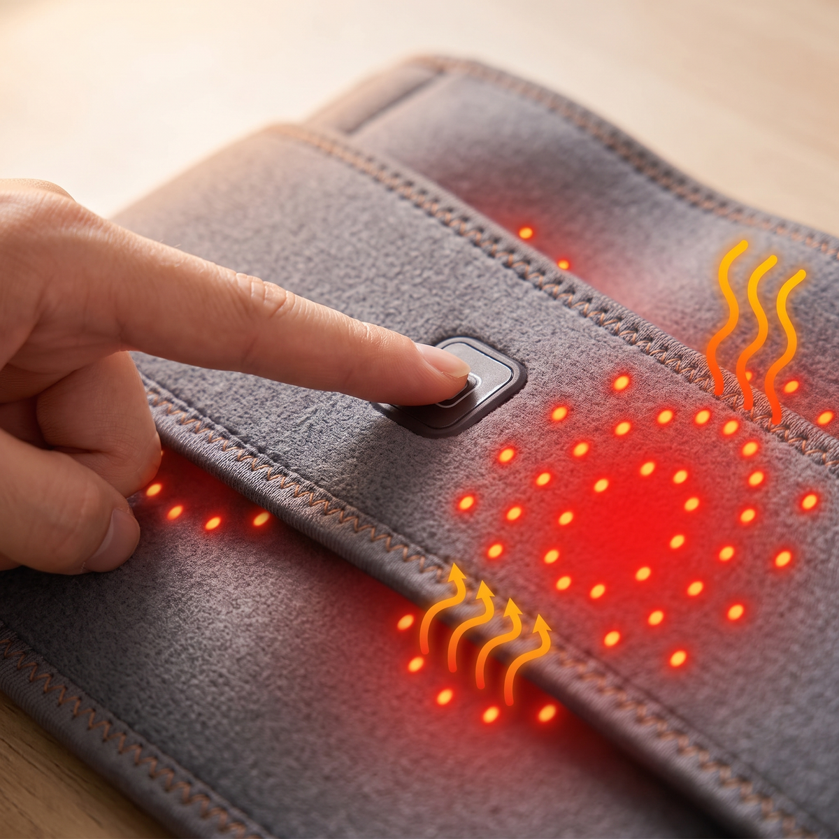 Infrared Heated Waist Belt with Vibration, detail