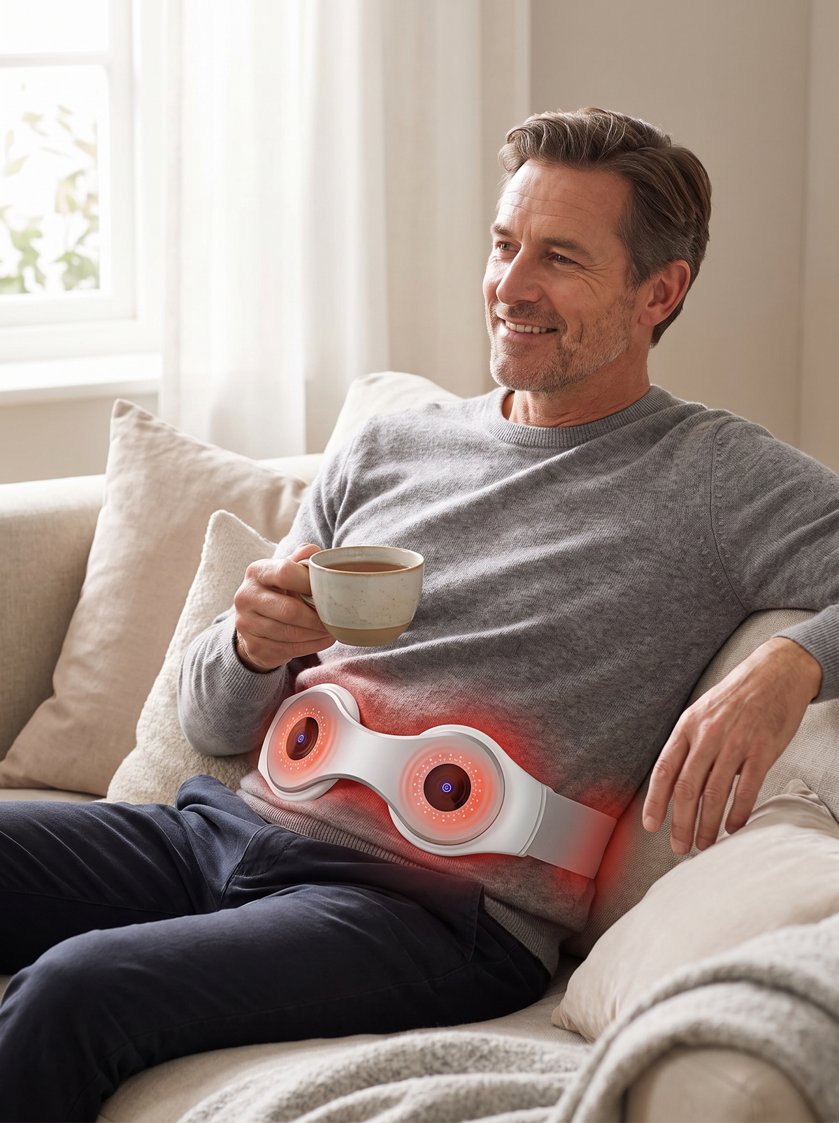 Heated Lumbar Massage Belt lifestyle