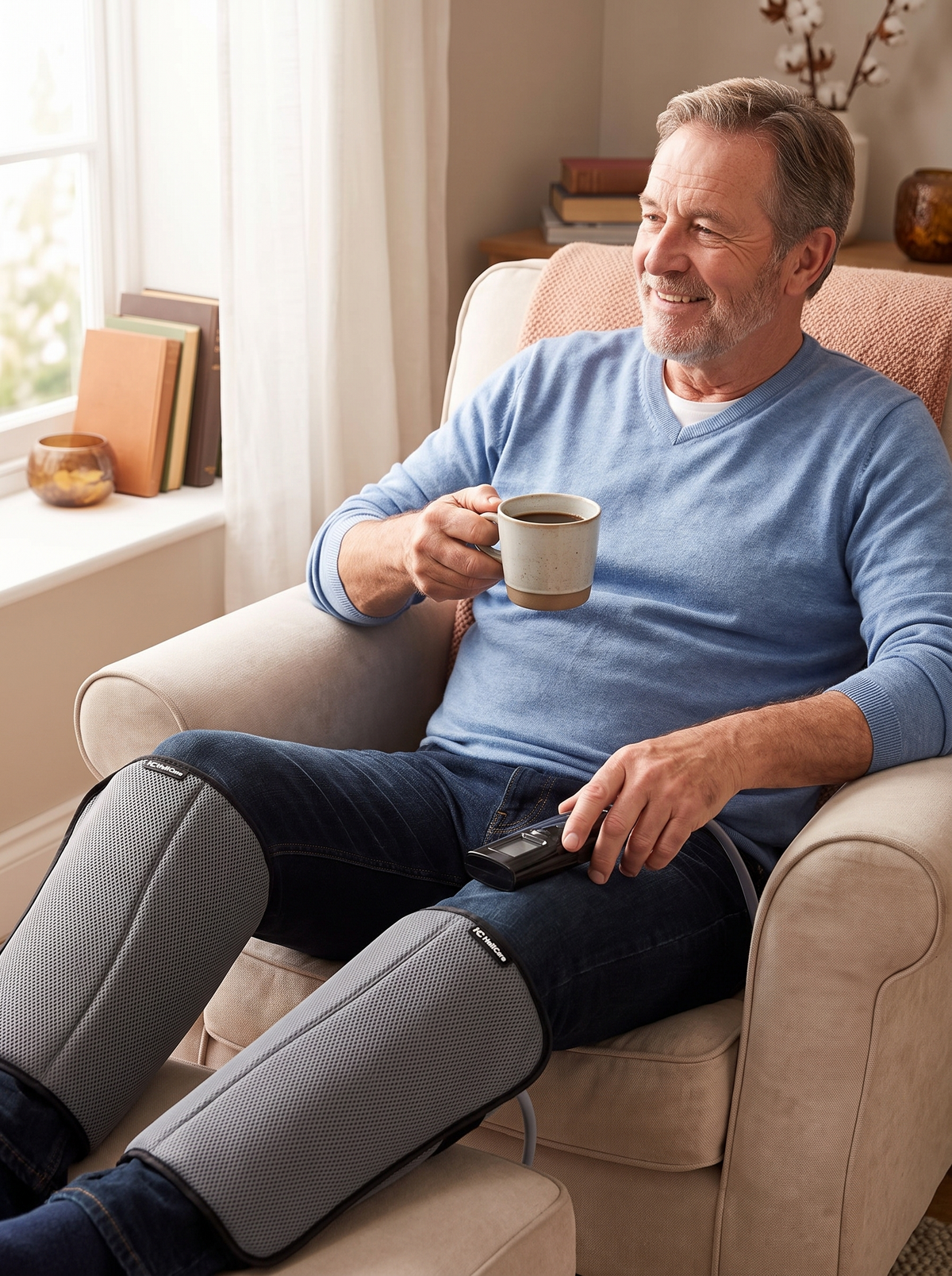 Heated Leg Air Massager lifestyle